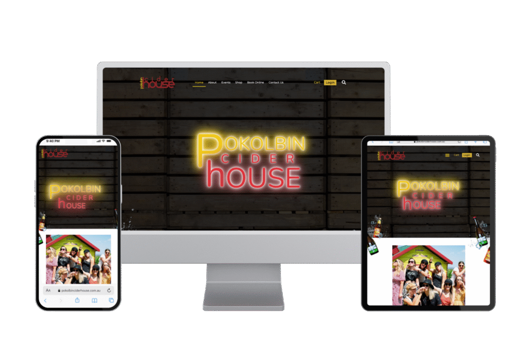 Pokolbin Cider House page view different perspective